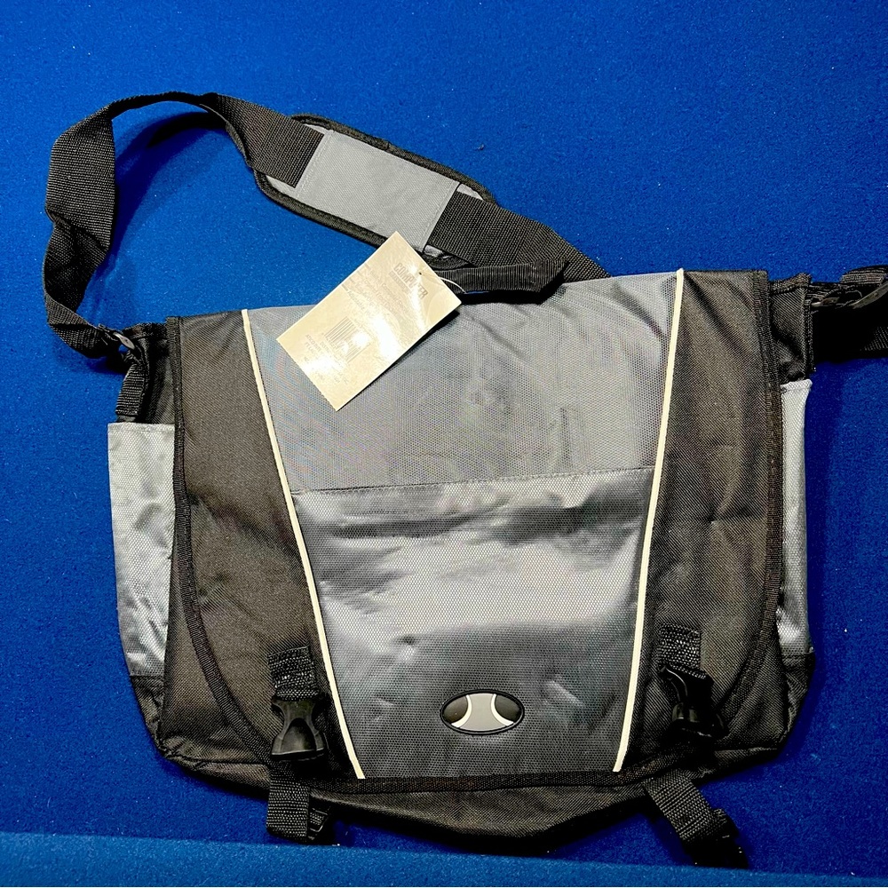 Computer Laptop Messenger Bag, grey